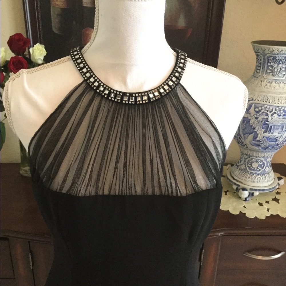 Vintage Little Black Halter Dress